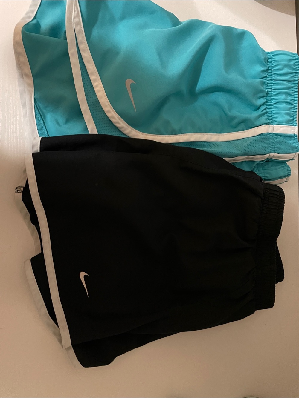 Nike Women's Athletic Shorts in Teal, Black & White Trim